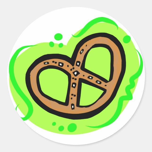 Sticker Rond Pretzel (Devant)