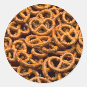 Sticker Rond Pretzels
