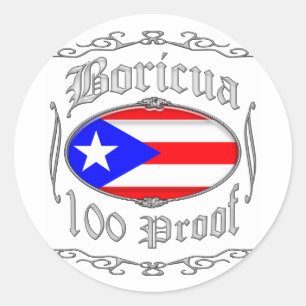 Sticker Rond Preuve Boricua 1002