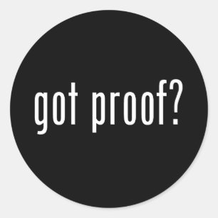 Sticker Rond preuve obtenue ?