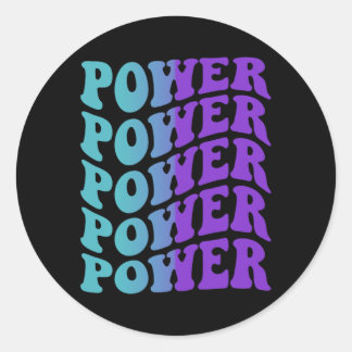 Sticker Rond Prévention de la puissance