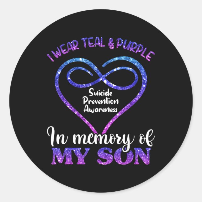 Sticker Rond Prévention du suicide (Devant)
