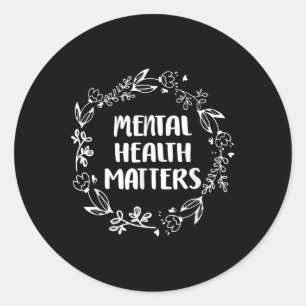 Sticker Rond Prévention du suicide en santé mentale