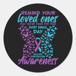 Sticker Rond Prévention Du Suicide Et Sensibilisation Suicide R