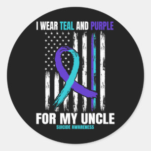 Sticker Rond Prévention du suicide Femmes Hommes Oncle Ameri