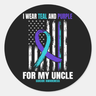 Sticker Rond Prévention du suicide Femmes Hommes Oncle Ameri