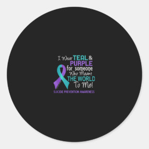 Sticker Rond Prévention Du Suicide Pour Quelqu'Un Qui Veut Que