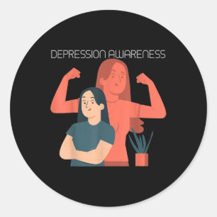Sticker Rond Prévention du suicide - Sensibilisation à la santé