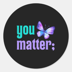 Sticker Rond Prévention du suicide Sensibilisation Santé mental