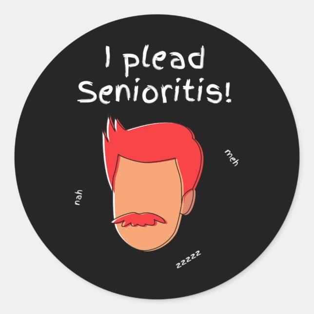 Sticker Rond Prévoyez la sénioriste. Vieille Femme âgée Vieilli (Devant)