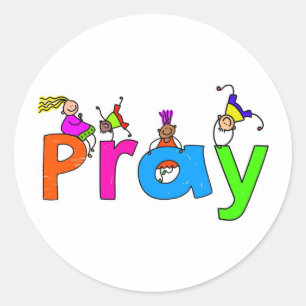 Sticker Rond Prier