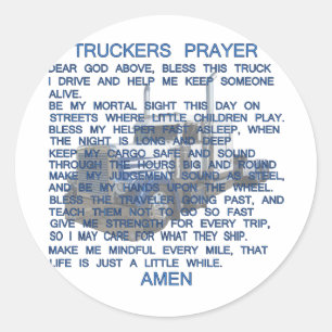 Sticker Rond Prière aux camions