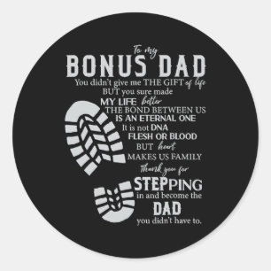 Sticker Rond Prime Papa Bonus Papa Fête des Pères De Beau-Fils