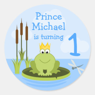 Sticker Rond Prince de grenouille