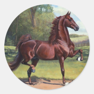 Sticker Rond Prince marchand de carte de travail par Jeanne