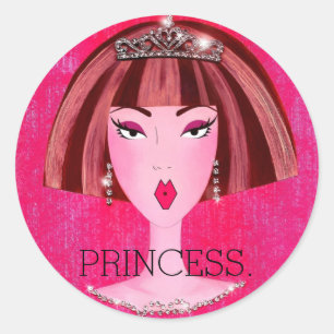 STICKER ROND "PRINCESS."