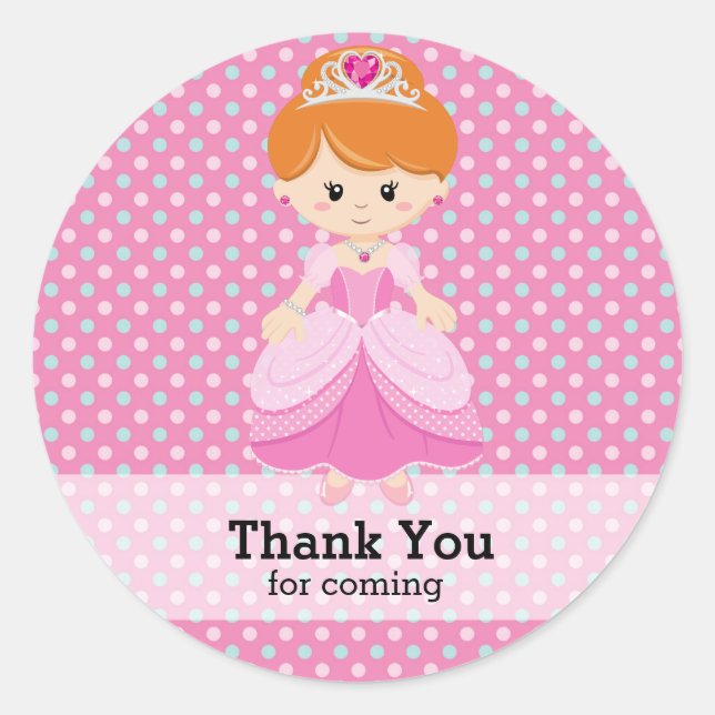 Sticker Rond Princesse (Devant)