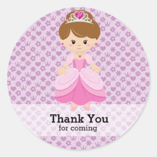 Sticker Rond Princesse