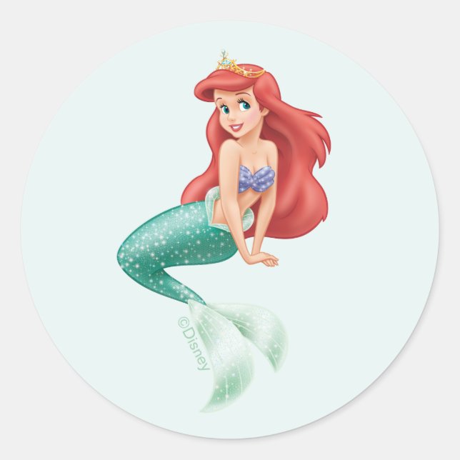 Sticker Rond Princesse Ariel (Devant)