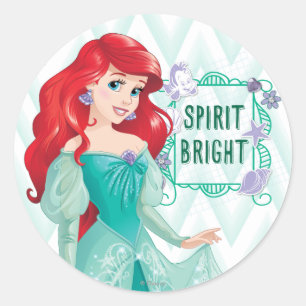 Sticker Rond Princesse Ariel