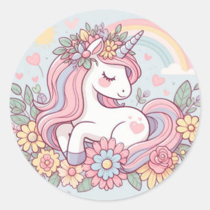 Sticker Rond Princesse Blossom