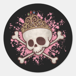 Sticker Rond Princesse de pirate - diadème