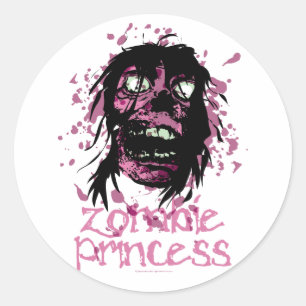 Sticker Rond Princesse de zombi