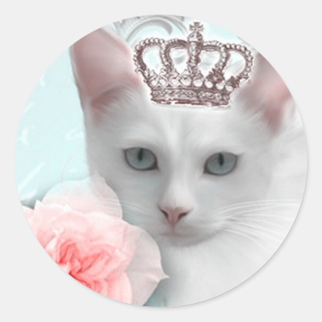Sticker Rond Princesse des neiges (Devant)