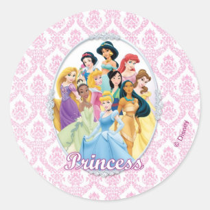 Sticker Rond Princesse Disney   Cinderella Feature Centre