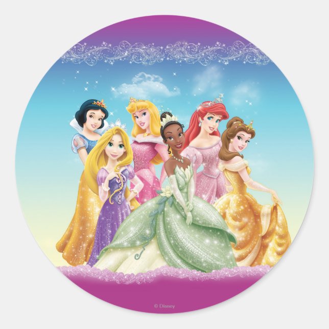 Sticker Rond Princesse Disney | Tiana Feature Center (Devant)