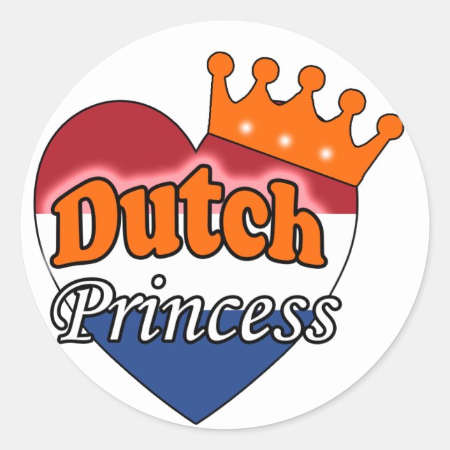 Sticker Rond Princesse hollandaise (Devant)
