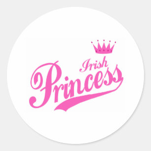 Sticker Rond Princesse irlandaise