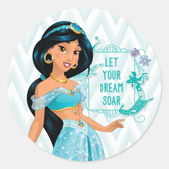 Sticker Rond Princesse Jasmine (Devant)