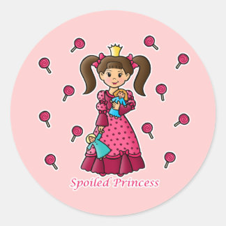 Sticker Rond Princesse pourrie