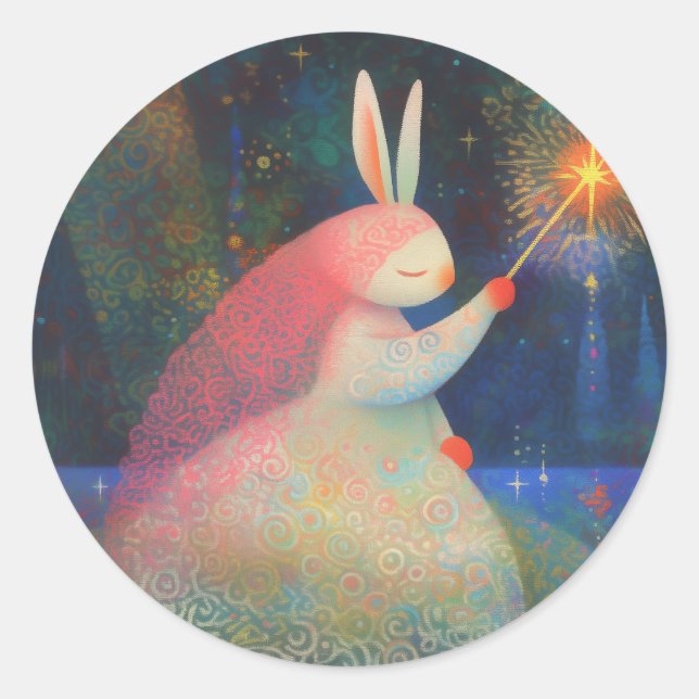 Sticker Rond Princesse Rabbit (Devant)