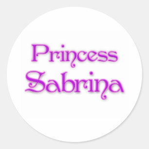 Sticker Rond Princesse Sabrina