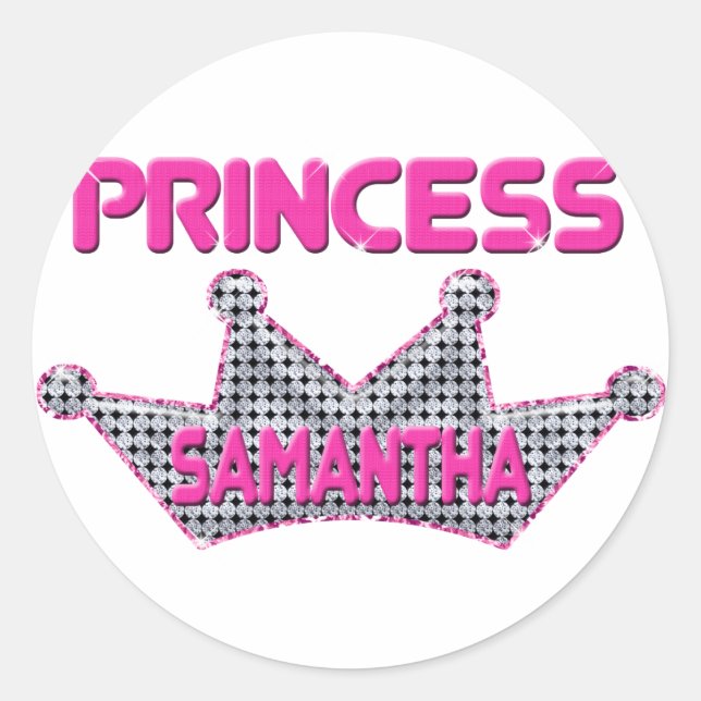 Sticker Rond Princesse Samantha (Devant)