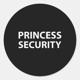 Sticker Rond Princesse Sécurité Halloween Costume Papa Hommes M