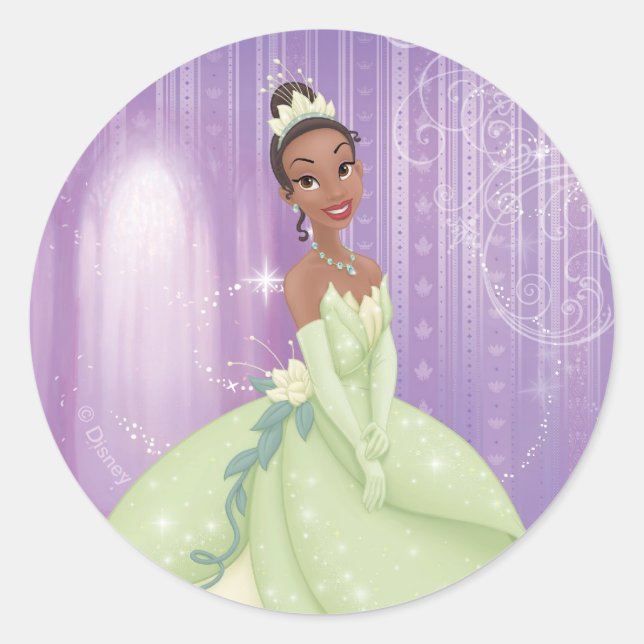 Sticker Rond Princesse Tiana (Devant)