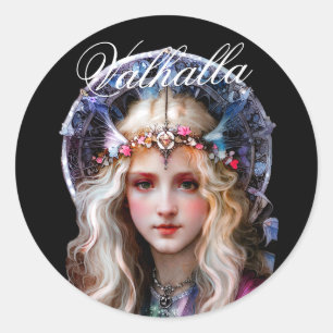 Sticker Rond Princesse Viking (Valhalla)
