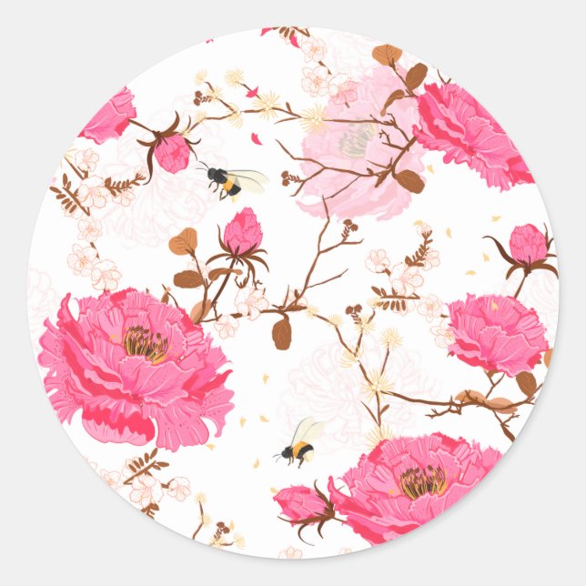 Sticker Rond printemps (Devant)