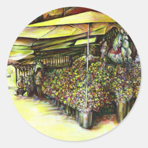 Sticker Rond Pris la possession d'options