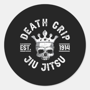 Sticker Rond Prise de mort BJJ Jiu Jitsu Jujitsu brésilien Homm