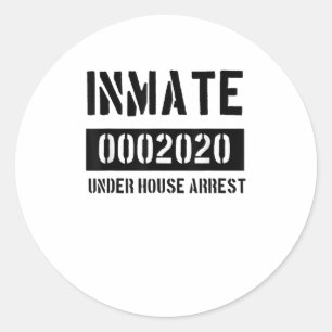 Sticker Rond Prisonnier détenu Halloween 2020 Prison Cos