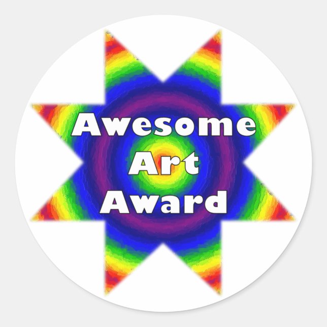 Sticker Rond Prix de l'art génial (Devant)
