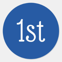 Prix du gagnant de la 1ère place bleu et blanc