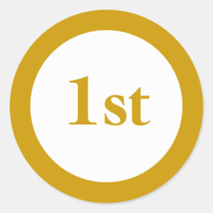 Sticker Rond Prix First Place