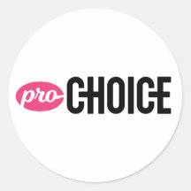 Sticker rond Pro-Choice (feuille de 4)