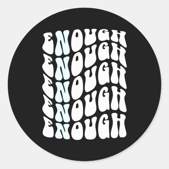 Sticker Rond Pro Gun Control Policy Change Protect Children Not (Devant)