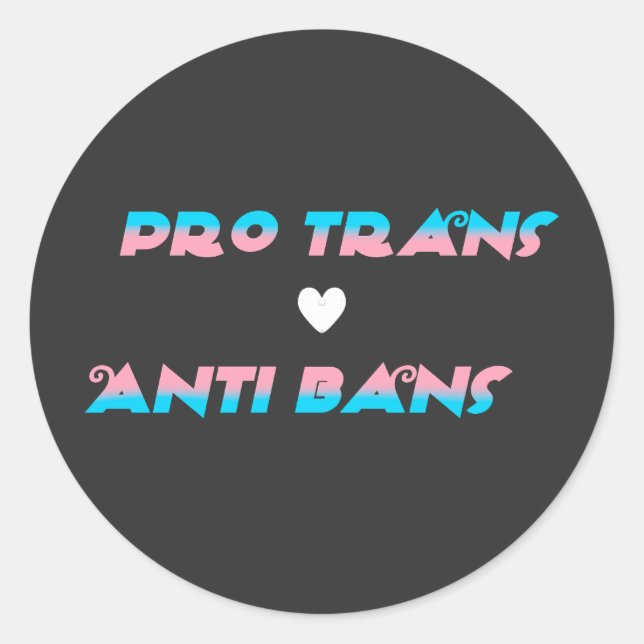 Sticker Rond Pro Trans  (Devant)
